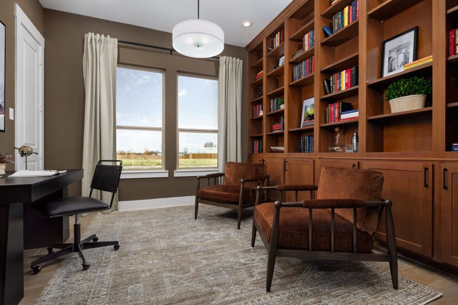 Representative furnished interior of a home built from the Castella by Ladera Texas in Ladera at Timberbrook, Justin (Image 10).