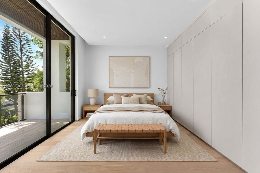 Guest Bedroom. Disclaimer: Several photographs presented in this listing contain digitally added furniture, artwork, and decor. These virtually staged images are intended solely for illustrative purposes.
