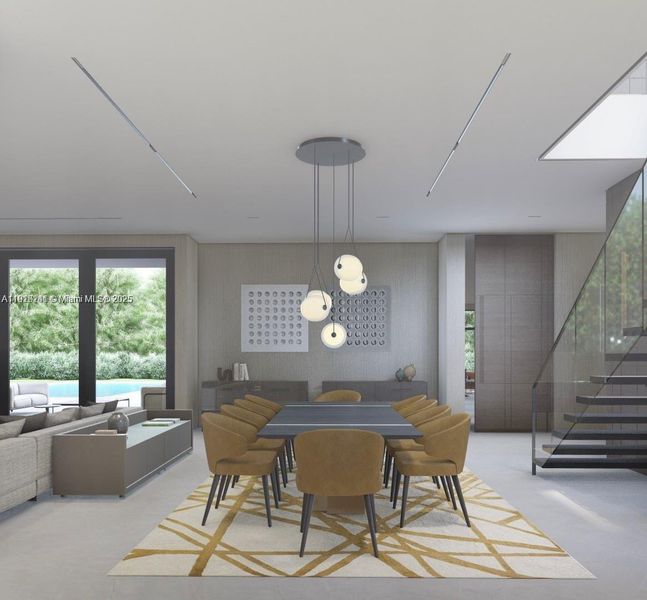 Furnished interior view inside a new home in , Miami (Image 10). Furnished interior view inside a new home in , Miami (Image 10).