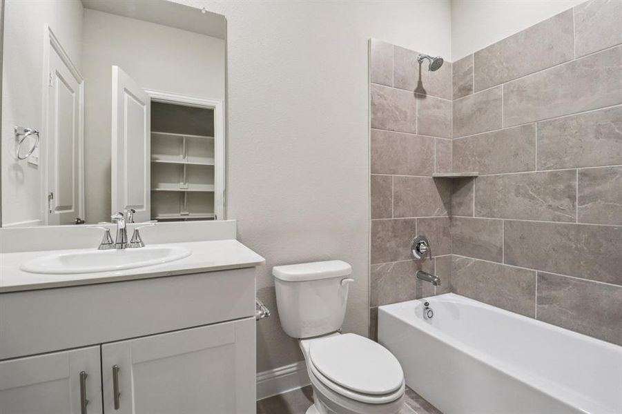 Photo is not of the actual home, but is an inspirational photo of builder’s model home and may depict options, furnishings, and/or decorator features that are not included.