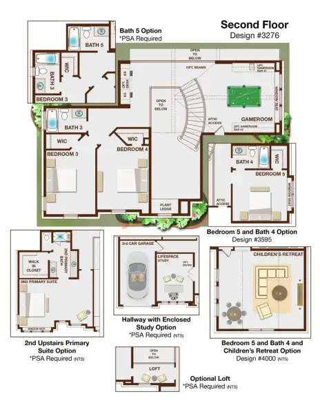 2D floor plan layout of this home in Grand Estates of Anna, Anna, TX (Image 3). 2D floor plan layout of this home in Grand Estates of Anna, Anna, TX (Image 3).