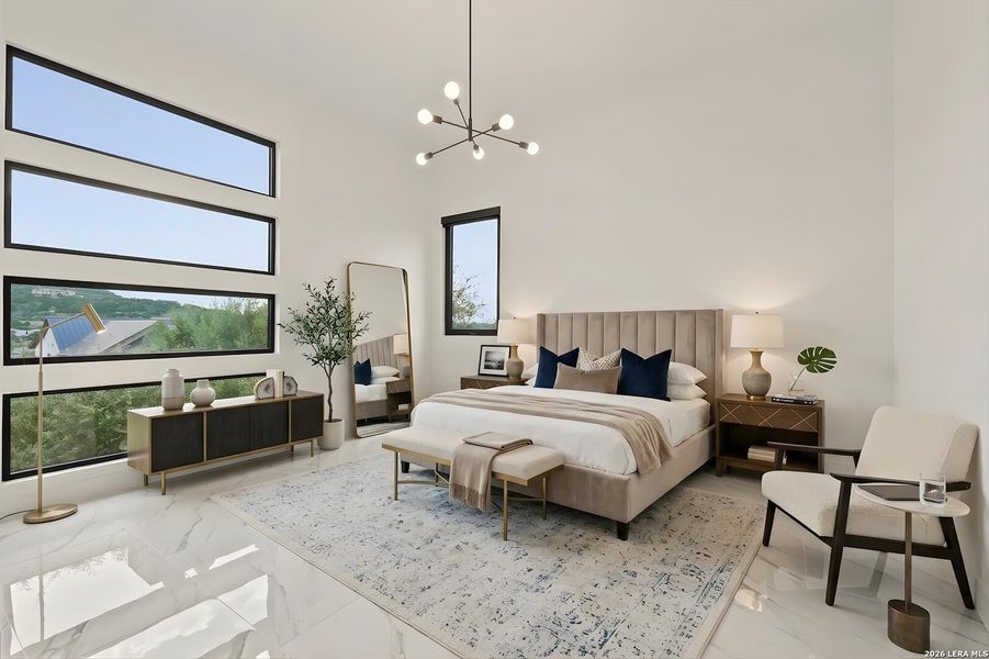 Furnished interior view inside a new home in , San Antonio (Image 66).