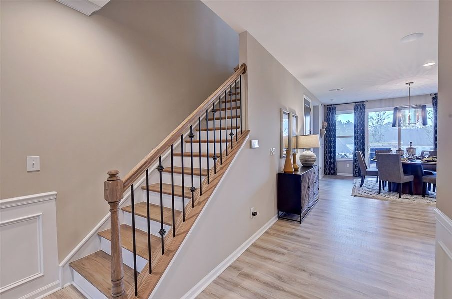 Representative unfurnished interior of a home built from the Pikewood by Taylor Morrison in Walden Woodlands, Huntersville (Image 18). Representative unfurnished interior of a home built from the Pikewood by Taylor Morrison in Walden Woodlands, Huntersville (Image 18).