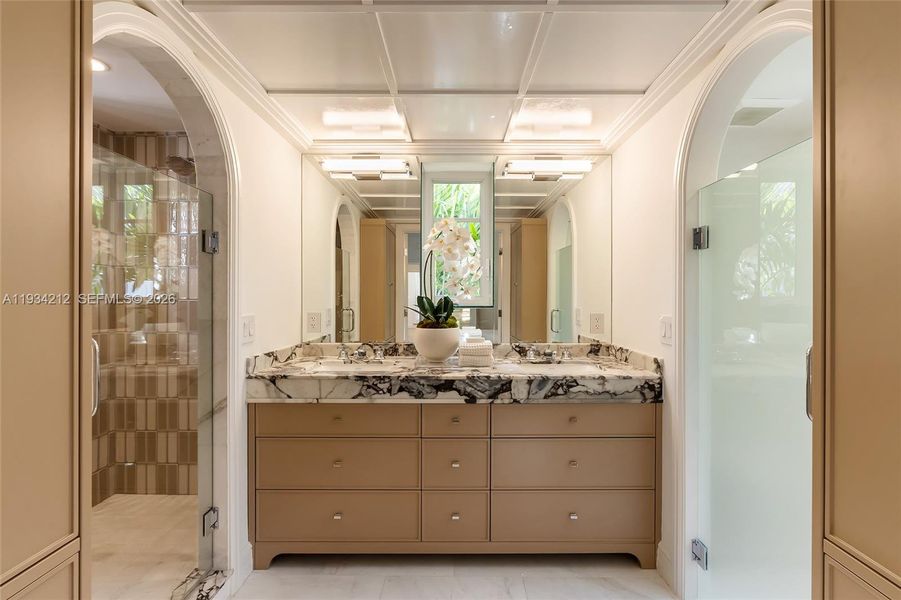 Furnished interior view inside a new home in , Coral Gables (Image 8). Furnished interior view inside a new home in , Coral Gables (Image 8).