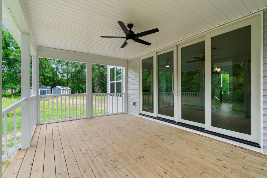 Exterior details and patio area of a home in , Charleston (Image 26).