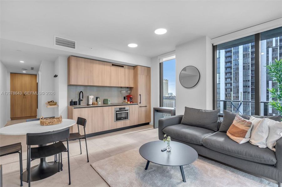 Furnished interior view inside a new home in , Miami (Image 11).