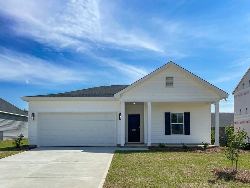 Front exterior of a new home in Portrait Hills, Aiken, SC, highlighting curb appeal (Image 1).