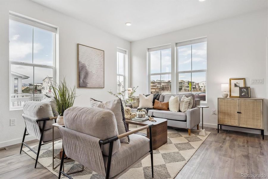 Furnished interior view inside a new home in , Lafayette (Image 7).