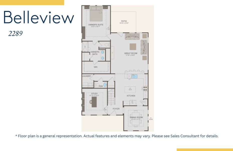 2D floor plan layout of this home in SayeBrook, Myrtle Beach, SC (Image 3).