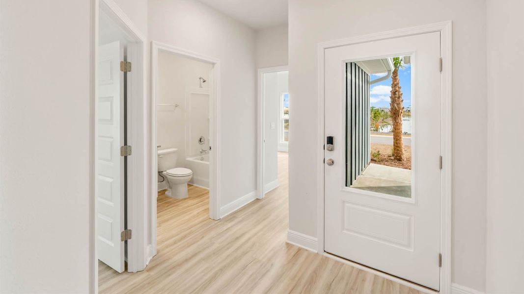 Spacious, unfurnished interior of a new home in Windmark Beach, Port Saint Joe (Image 15). Spacious, unfurnished interior of a new home in Windmark Beach, Port Saint Joe (Image 15).