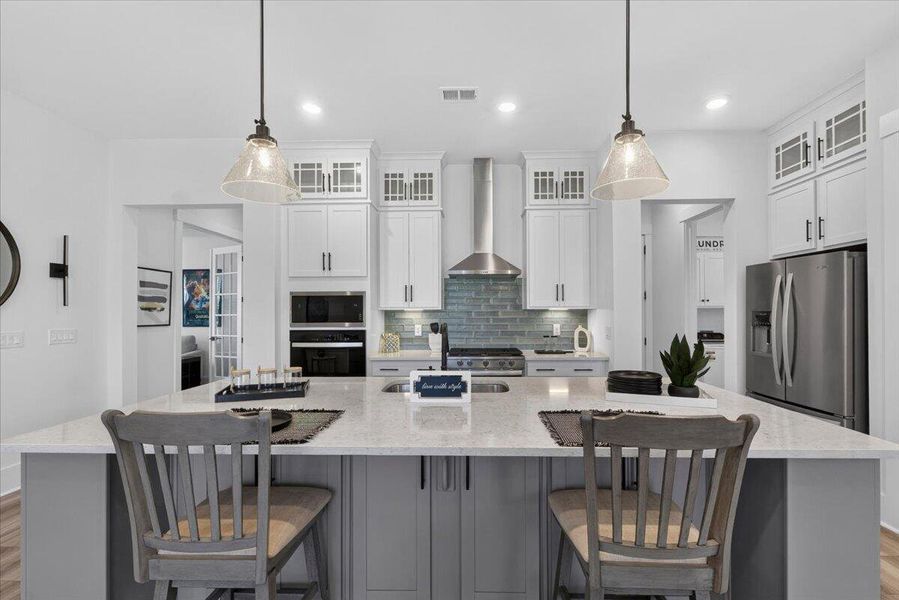 Furnished interior view inside a new home in Summerwind Crossing at Lakes of Cane Bay, Summerville (Image 40).