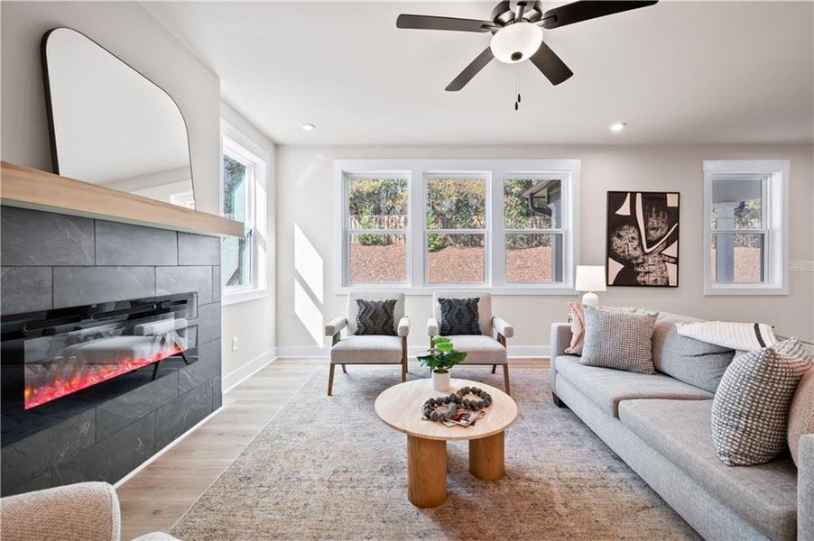 Furnished interior view inside a new home in The Paddocks at Doc Hughes, Buford (Image 30).