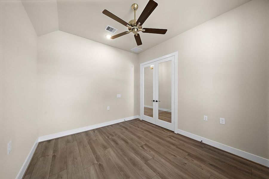 Representative unfurnished interior of a home built from the Daisy by Caldwell Homes in The Highlands, Porter (Image 32). Representative unfurnished interior of a home built from the Daisy by Caldwell Homes in The Highlands, Porter (Image 32).