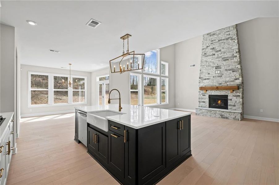 Furnished interior view inside a new home in Governor’s Preserve, Canton (Image 16).