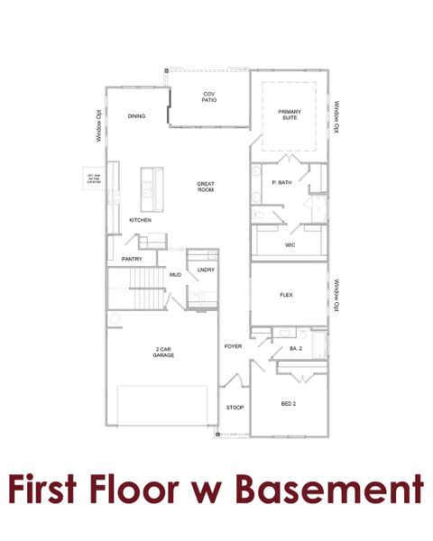 2D floor plan layout for the Bluff by Chafin Communities in Fowler Farms, Auburn, GA (Image 4).