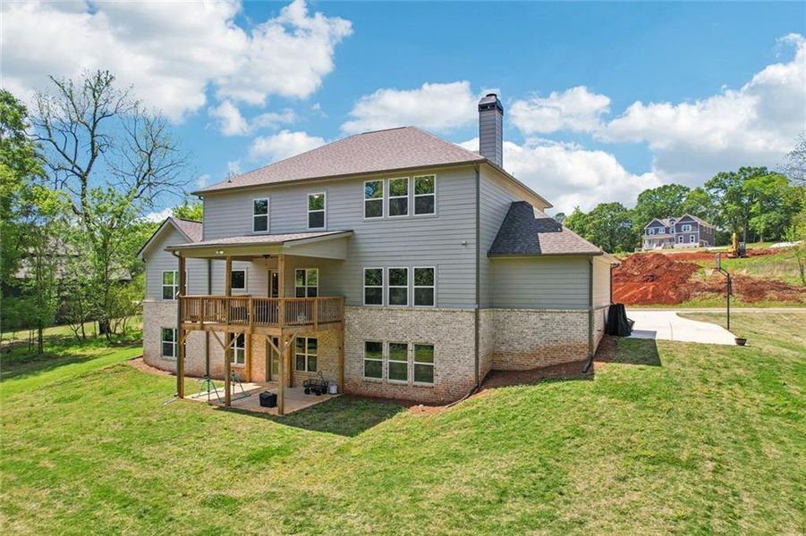 Exterior details and patio area of a home in , Hoschton (Image 35).