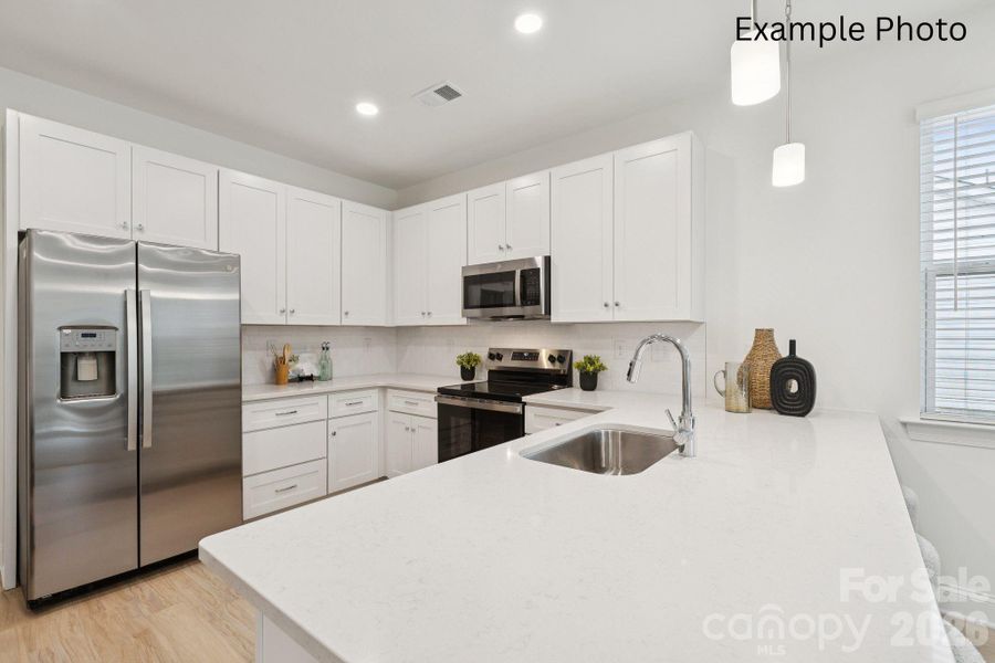 Furnished interior view inside a new home in , Monroe (Image 15).