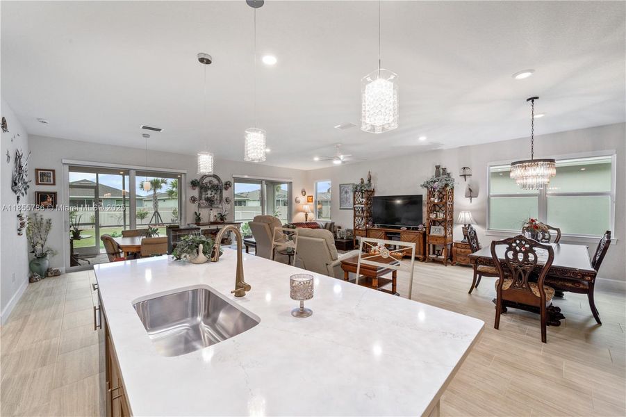 Furnished interior view inside a new home in Del Webb Tradition, Port St. Lucie (Image 13).