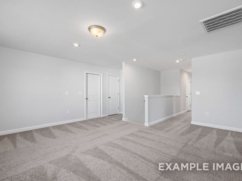 Representative unfurnished interior of a home built from the The Cypress II by Davidson Homes LLC in Tobacco Road, Angier (Image 32). Representative unfurnished interior of a home built from the The Cypress II by Davidson Homes LLC in Tobacco Road, Angier (Image 32).
