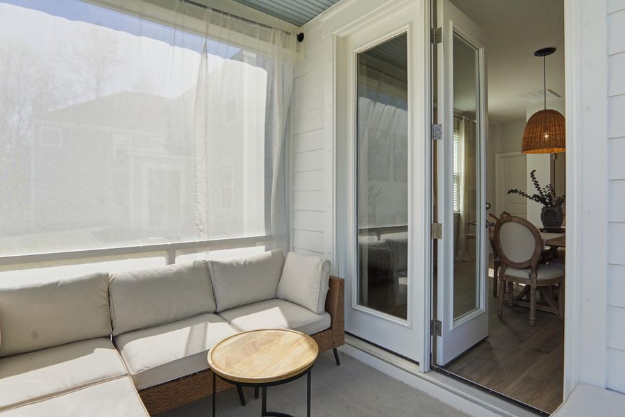 Exterior details and patio area of a home in Founders Corner, Lincolnville (Image 24).