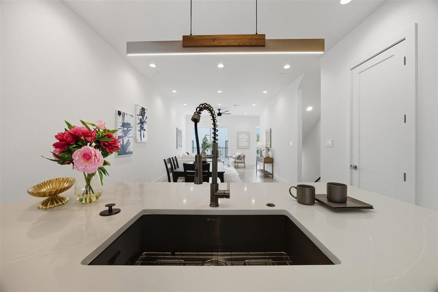Close-up of interior finishes inside a home in , Dallas (Image 20).