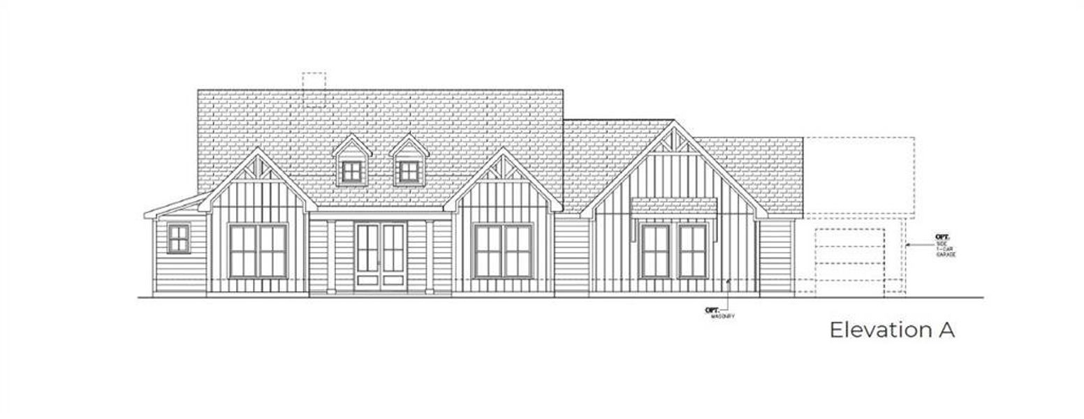 Exterior rendering of this home design in , Monroe, GA (Image 4).