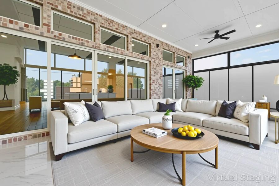 Furnished interior view inside a new home in , Richmond (Image 33). Furnished interior view inside a new home in , Richmond (Image 33).