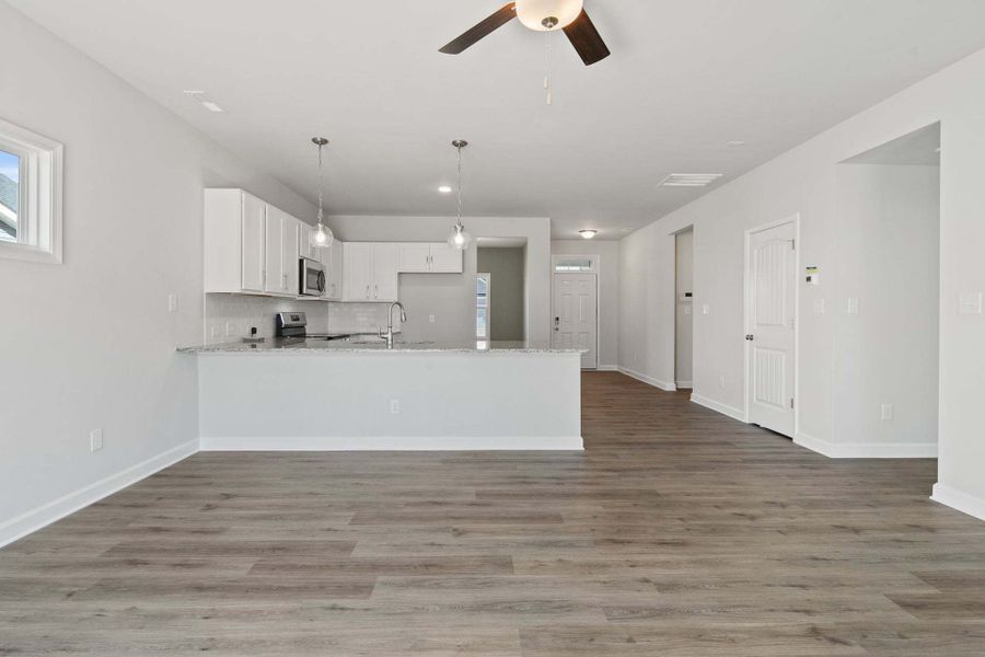 Representative unfurnished interior of a home built from the Camellia by Caviness & Cates Communities in Bartlett Manor, Youngsville (Image 82).