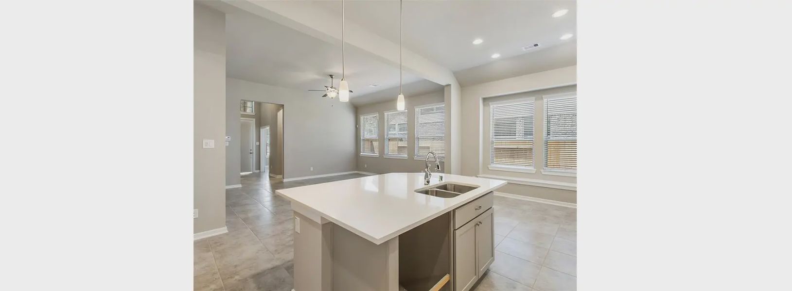Representative furnished interior of a home built from the Rowen by Chesmar Homes in Wood Leaf Reserve, Tomball (Image 4).
