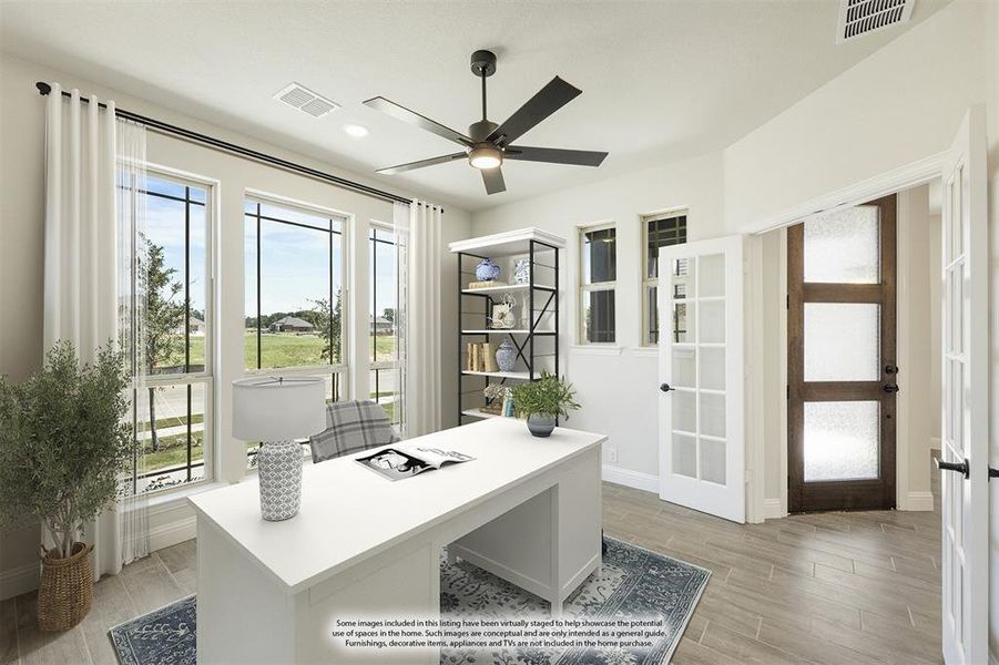 Furnished interior view inside a new home in Mockingbird Hills 60-65, Joshua (Image 5).