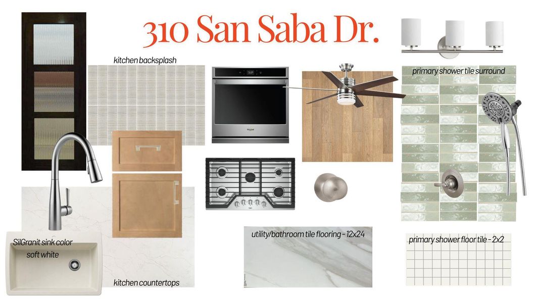Color Board of selections