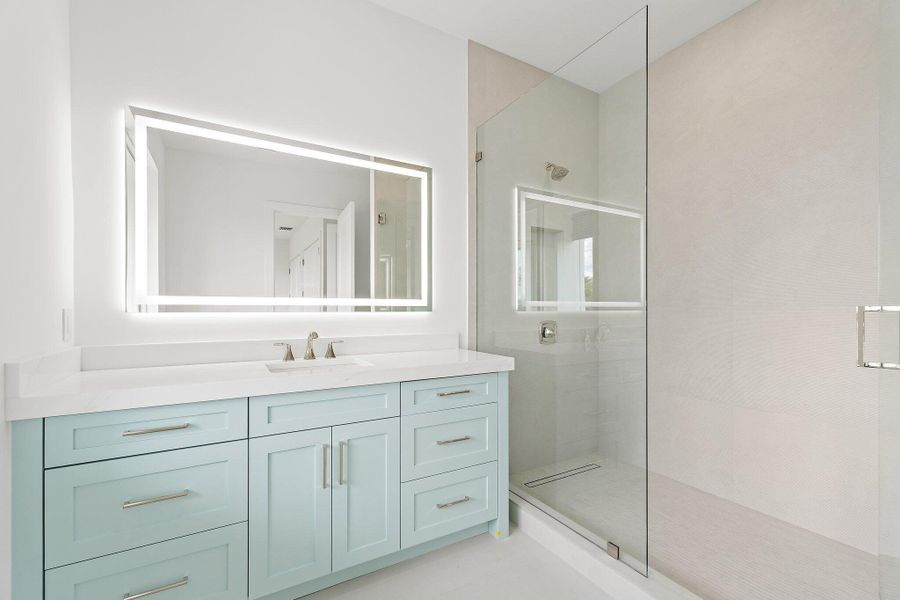 Furnished interior view inside a new home in , Tequesta (Image 9). Furnished interior view inside a new home in , Tequesta (Image 9).