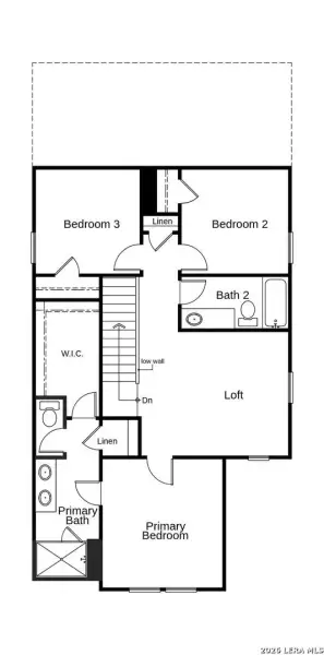 2D floor plan layout of this home in , San Antonio, TX (Image 3).