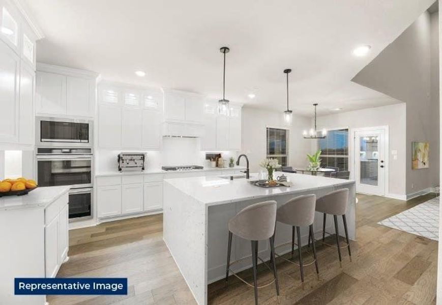Furnished interior view inside a new home in High Country, Burleson (Image 6).