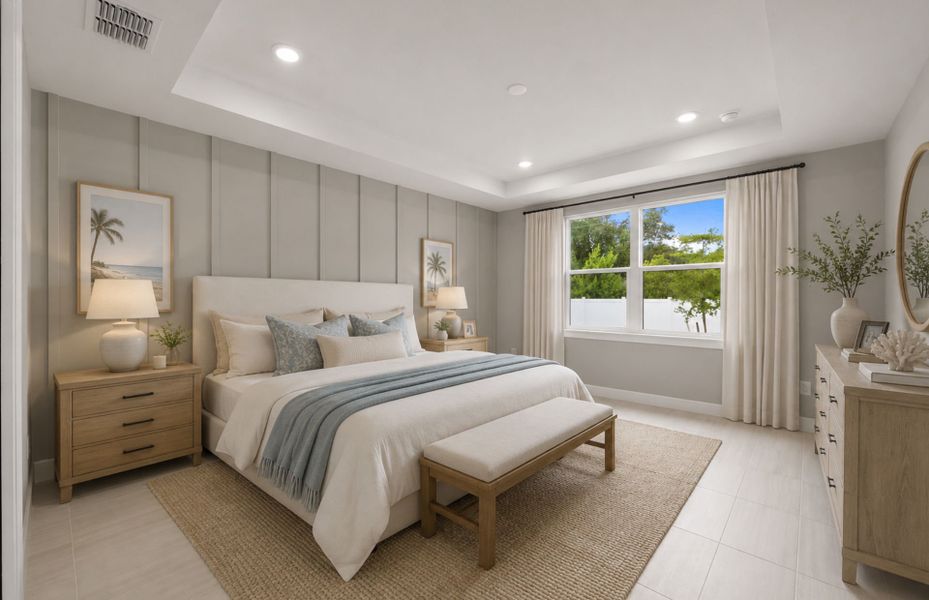 Furnished interior view inside a new home in Shores at Stillwater, Englewood (Image 12).