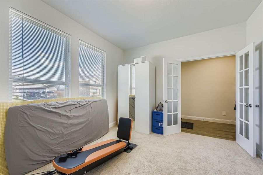 Lovely french doors on the study Lovely french doors on the study