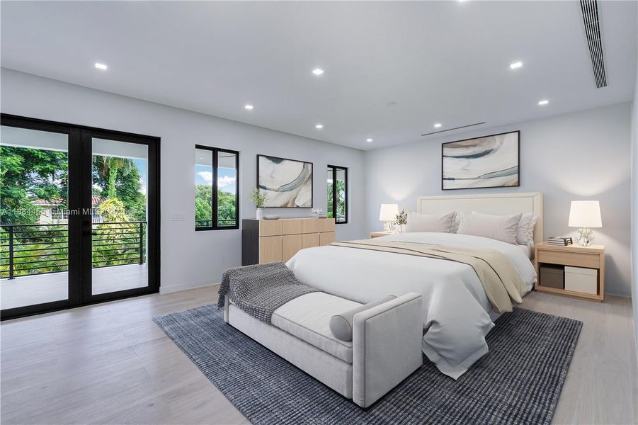 Furnished interior view inside a new home in , Miami (Image 8).