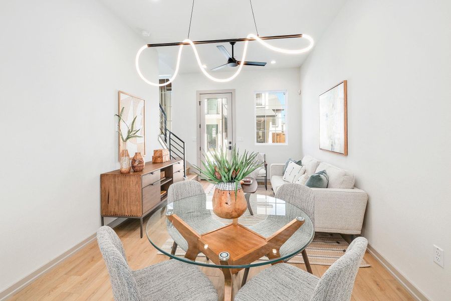 Furnished interior view inside a new home in , Austin (Image 13).