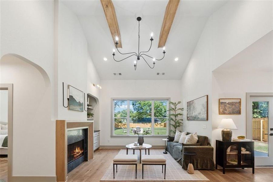Furnished interior view inside a new home in , Marietta (Image 34).