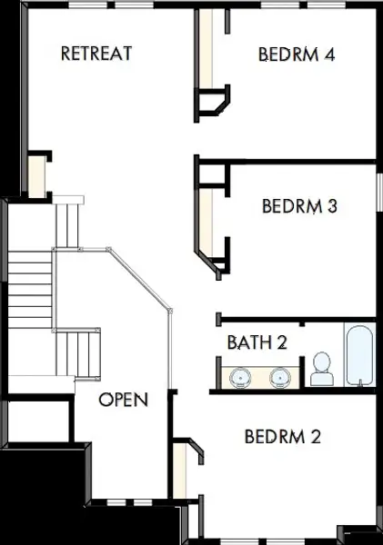 2D floor plan layout of this home in Sunfield, Buda, TX (Image 3). 2D floor plan layout of this home in Sunfield, Buda, TX (Image 3).