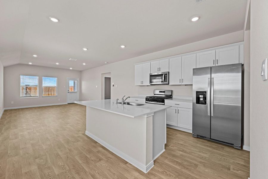 Furnished interior view inside a new home in Whisper South, San Marcos (Image 7).