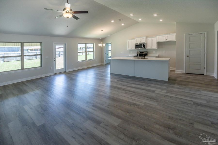 Representative unfurnished interior of a home built from the Plan 2313 by Adams Homes in Ashton View, Crestview (Image 12).