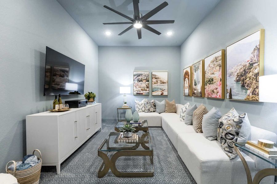 Representative Entertainment Room - some options shown