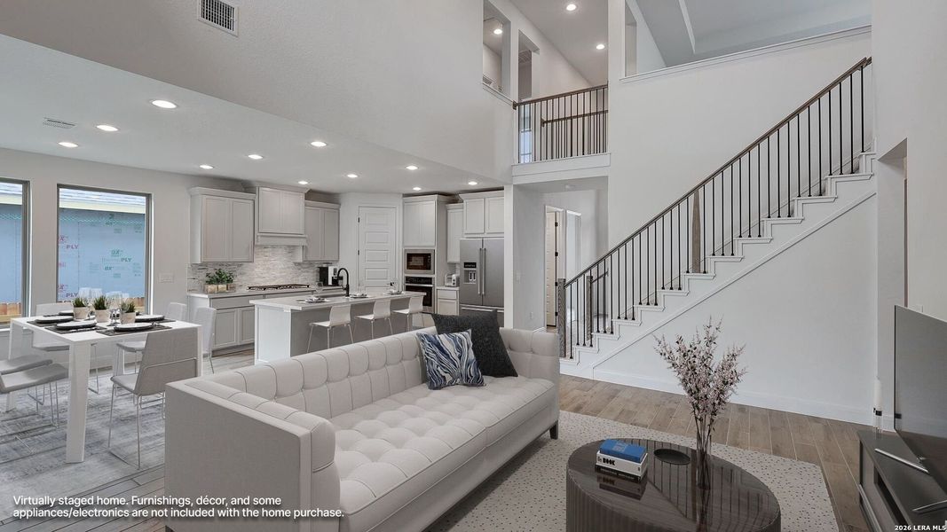 Furnished interior view inside a new home in VIDA, San Antonio (Image 11).