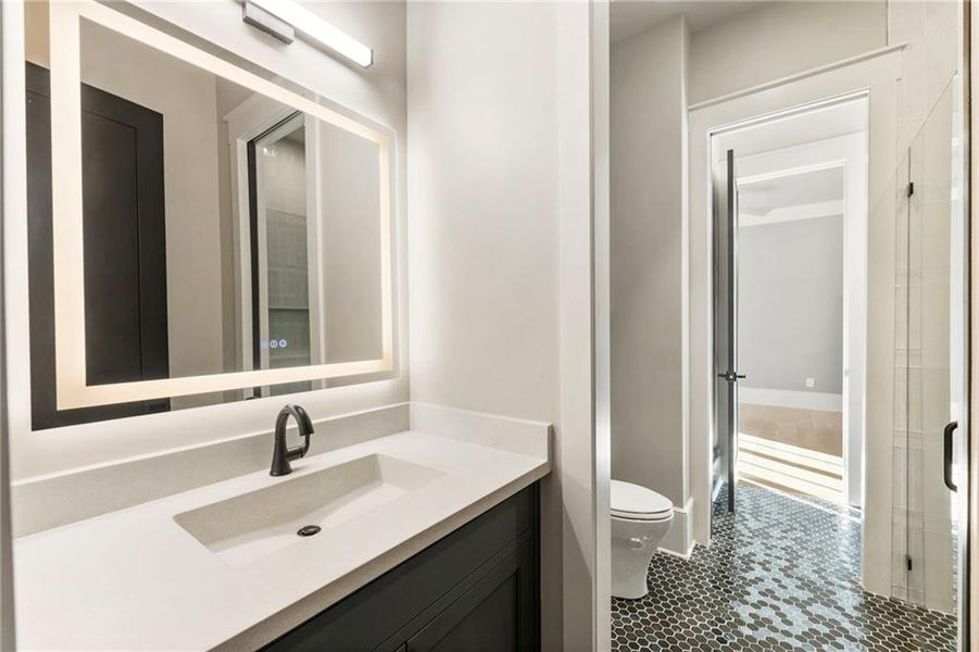 Furnished interior view inside a new home in , Alpharetta (Image 54).