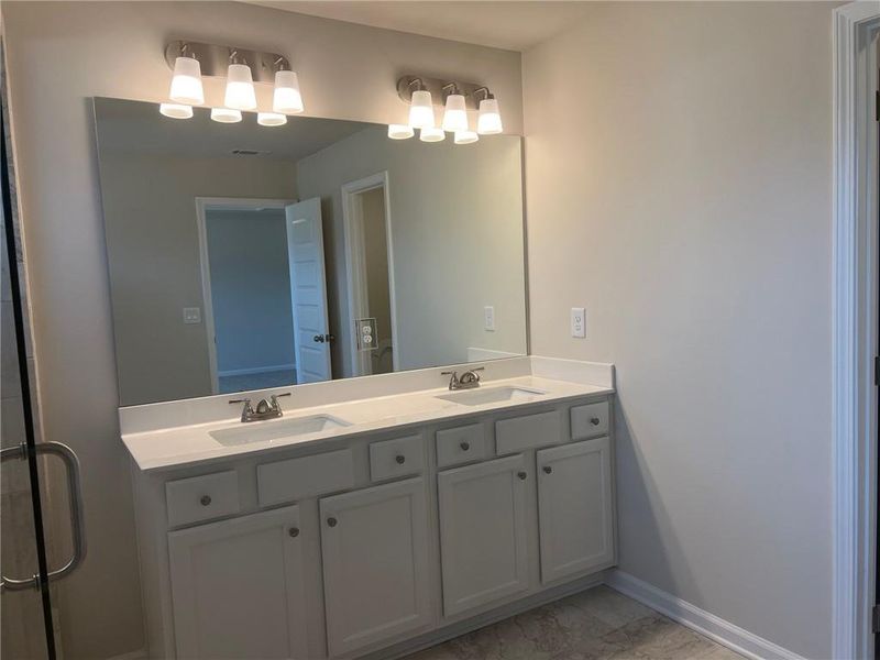 Furnished interior view inside a new home in Crofton Place Enclave, Snellville (Image 7). Furnished interior view inside a new home in Crofton Place Enclave, Snellville (Image 7).