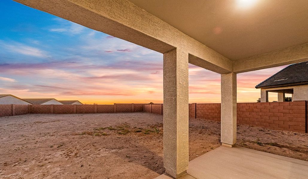 Representative exterior details of a home built from the Dalea by D.R. Horton in Barnett Village, Marana (Image 23).