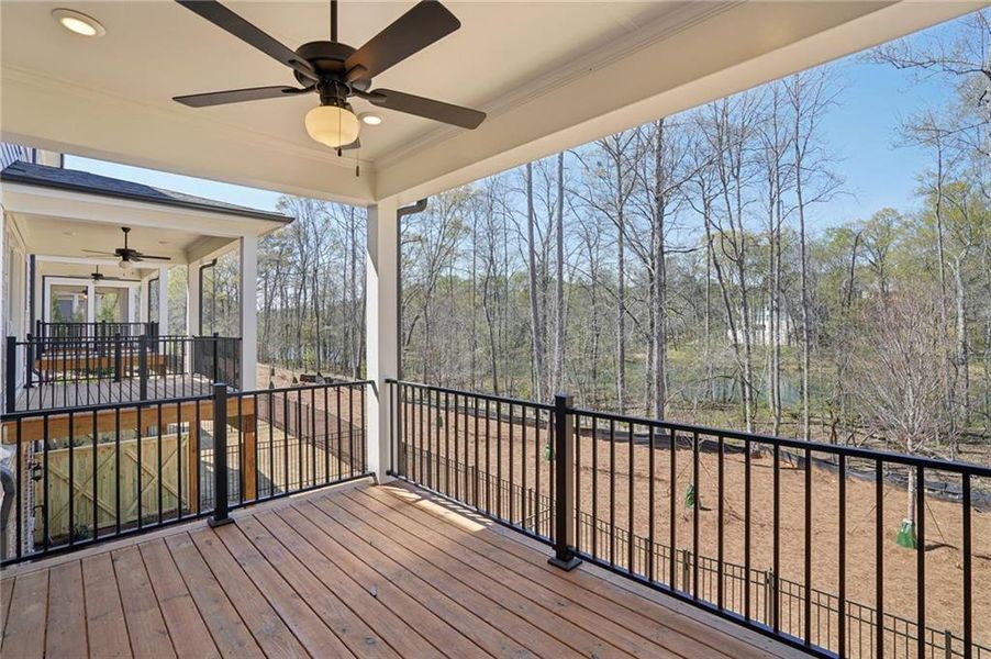 Exterior details and patio area of a home in Waterside Townhomes, Peachtree Corners (Image 23).