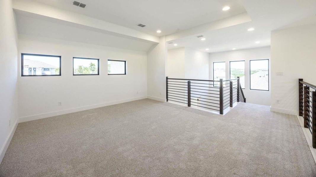 Spacious, unfurnished interior of a new home in Parkside on the River, Georgetown (Image 9). Spacious, unfurnished interior of a new home in Parkside on the River, Georgetown (Image 9).