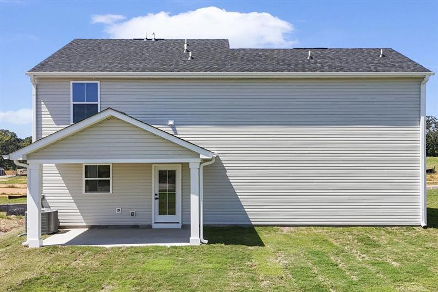 Exterior details and patio area of a home in Bronson Ridge, Greenwood (Image 2). Exterior details and patio area of a home in Bronson Ridge, Greenwood (Image 2).